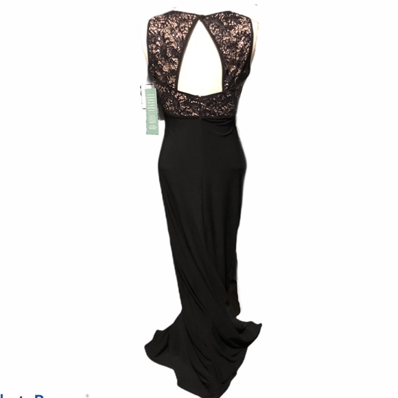 R&M Collection Dress Black Nude Womens Size 6 - Picture 2 of 7